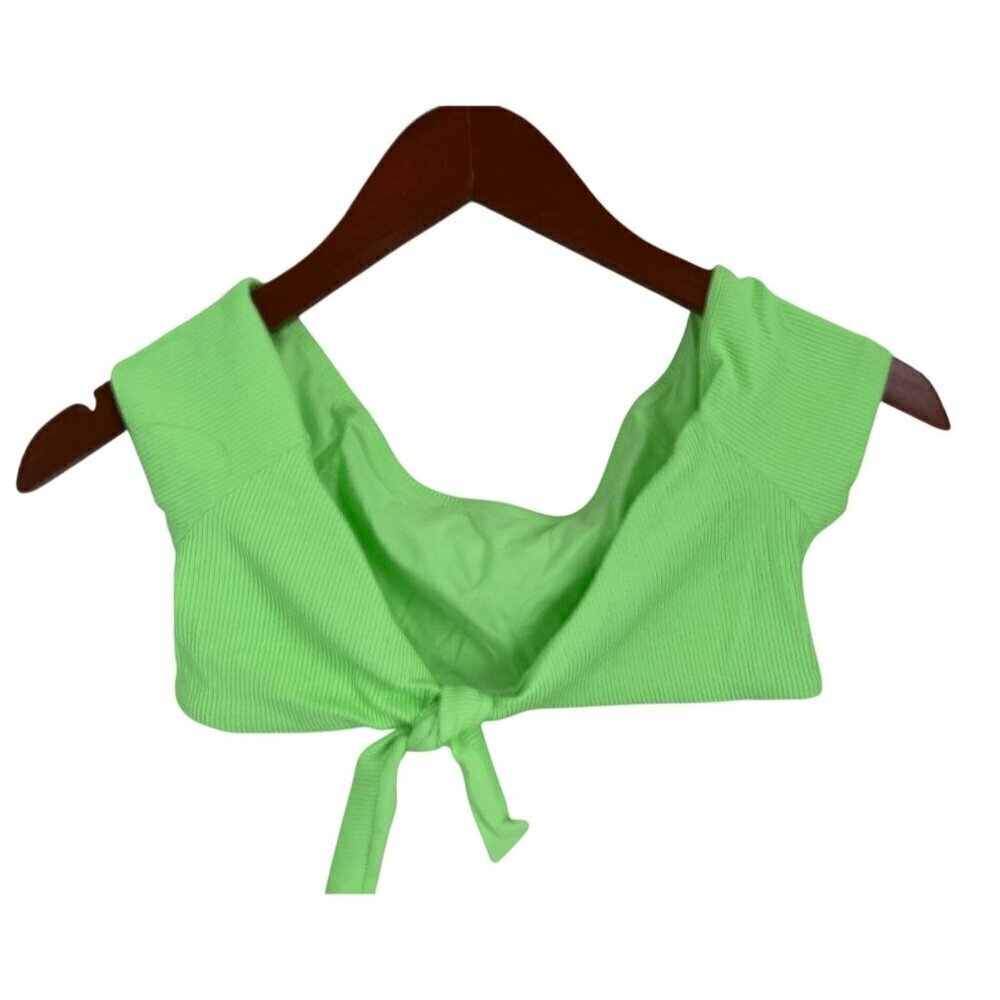 B Swim Elizabeth Turner Bra Top Neon Green Size XSmall